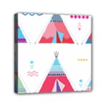 pink tipi  Mini Canvas 6  x 6  (Stretched)