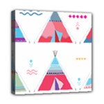 pink tipi  Mini Canvas 8  x 8  (Stretched)