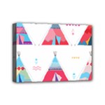 pink tipi  Mini Canvas 7  x 5  (Stretched)