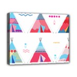 pink tipi  Canvas 10  x 8  (Stretched)