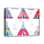 pink tipi  Deluxe Canvas 14  x 11  (Stretched)