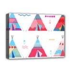 pink tipi  Deluxe Canvas 16  x 12  (Stretched) 