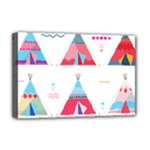 pink tipi  Deluxe Canvas 18  x 12  (Stretched)