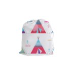 pink tipi  Drawstring Pouch (Small)