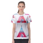 pink tipi  Women s Sport Mesh Tee