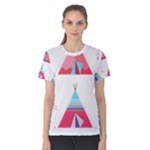 pink tipi  Women s Cotton Tee