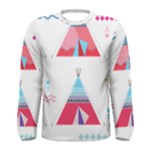 pink tipi  Men s Long Sleeve Tee