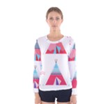 pink tipi  Women s Long Sleeve Tee