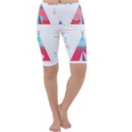 pink tipi  Cropped Leggings 