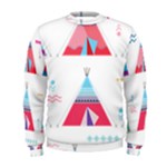 pink tipi  Men s Sweatshirt