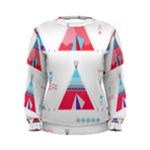 pink tipi  Women s Sweatshirt