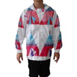 pink tipi  Hooded Wind Breaker (Kids)