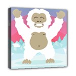 pink yeti  Mini Canvas 8  x 8  (Stretched)