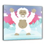 pink yeti  Canvas 24  x 20  (Stretched)