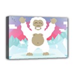 pink yeti  Deluxe Canvas 18  x 12  (Stretched)