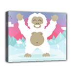 pink yeti  Deluxe Canvas 20  x 16  (Stretched)