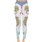 pink yeti  Leggings 