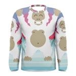 pink yeti  Men s Long Sleeve Tee