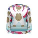 pink yeti  Women s Sweatshirt