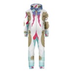 pink yeti  Hooded Jumpsuit (Kids)