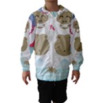 pink yeti  Hooded Wind Breaker (Kids)