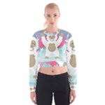 pink yeti  Women s Cropped Sweatshirt