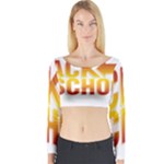 Back To School Long Sleeve Crop Top (Tight Fit)