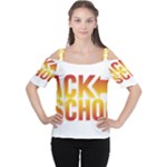 Back To School Women s Cutout Shoulder Tee