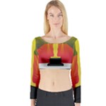 Oscars Long Sleeve Crop Top (Tight Fit)