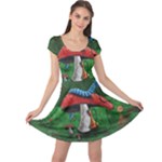 Magic Mushroom Cap Sleeve Dress