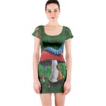 Magic Mushroom Short Sleeve Bodycon Dress