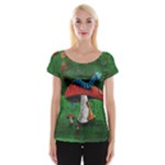 Magic Mushroom Women s Cap Sleeve Top