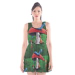 Magic Mushroom Scoop Neck Skater Dress