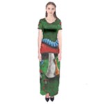 Magic Mushroom Short Sleeve Maxi Dress