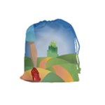 Yellow Brick Road Drawstring Pouch (Large)