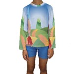 Yellow Brick Road Kid s Long Sleeve Swimwear