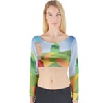 Yellow Brick Road Long Sleeve Crop Top (Tight Fit)