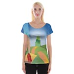 Yellow Brick Road Women s Cap Sleeve Top