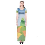 Yellow Brick Road Short Sleeve Maxi Dress