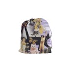 Cute Cat Collage 4 Med Drawstring Pouch (Small)