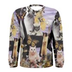 Cute Cat Collage 4 Men s Long Sleeve Tee