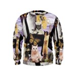 Cute Cat Collage 4 Kids  Sweatshirt