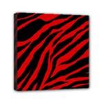 red  zebra  Mini Canvas 6  x 6  (Stretched)