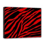 red  zebra  Canvas 14  x 11  (Stretched)