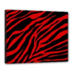 red  zebra  Canvas 20  x 16  (Stretched)