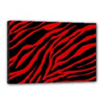 red  zebra  Canvas 18  x 12  (Stretched)