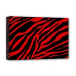 red  zebra  Deluxe Canvas 18  x 12  (Stretched)