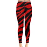 red  zebra  Leggings 