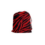 red  zebra  Drawstring Pouch (Small)