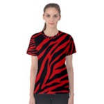 red  zebra  Women s Cotton Tee